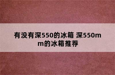 有没有深550的冰箱 深550mm的冰箱推荐